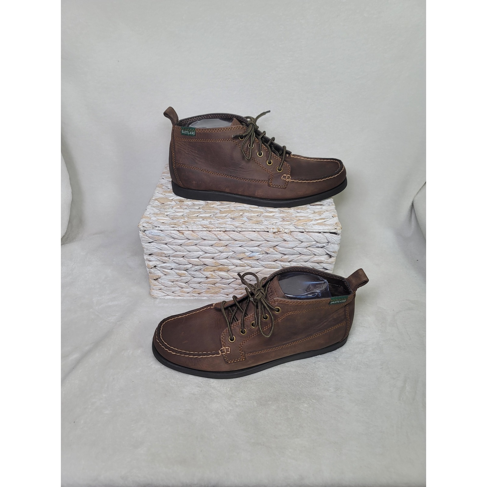 Eastland Seneca Minimalist Mens Chukka Boots Shoes Brown Leather Outdoor Size 10